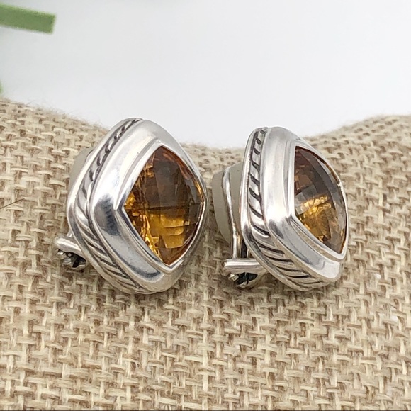 DAVID YURMAN Citrine Albion Stud Earrings AUTHENTIC - Picture 6 of 11